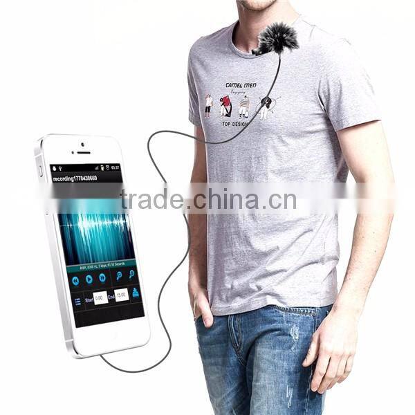 Commlite Lavalier Microphone Clip-on Omni-directional Condenser Mic for Smartphones