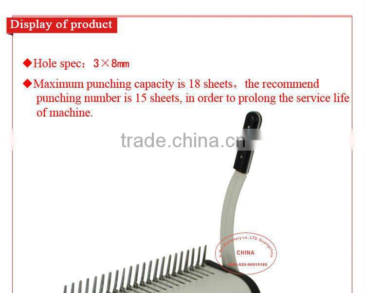 Spiral book binding machine