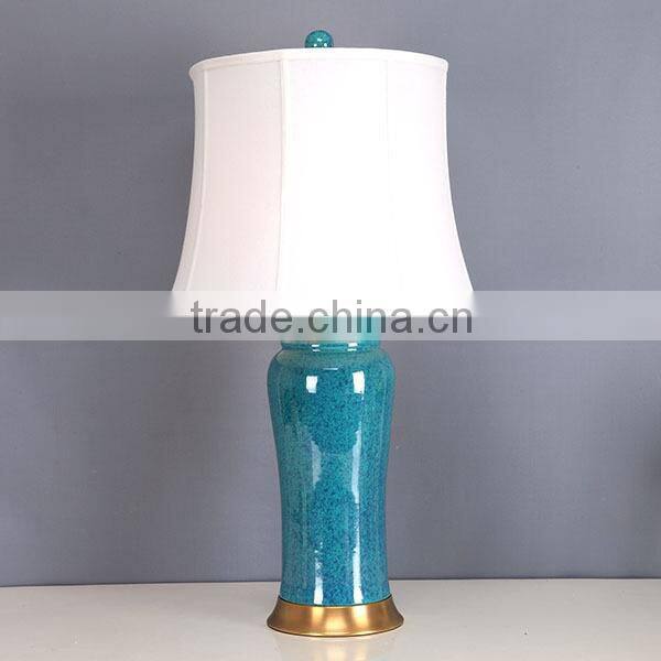 column porcelain table lamp for hotel