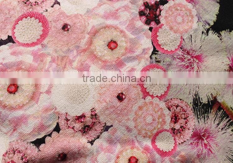 woven combed textile china supply digital printed 2x2 canvas 100% cotton fabric
