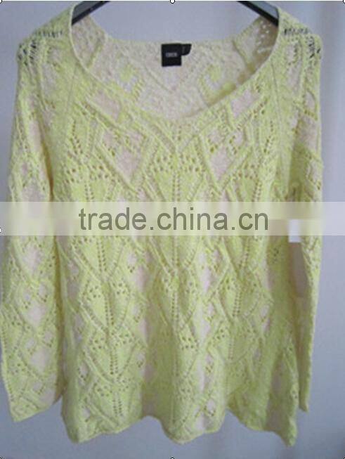 ladies' hot sell knitted sweaters