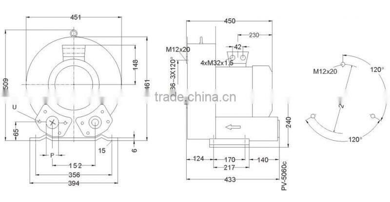 2RB810 H27 7.5KW Ring blower