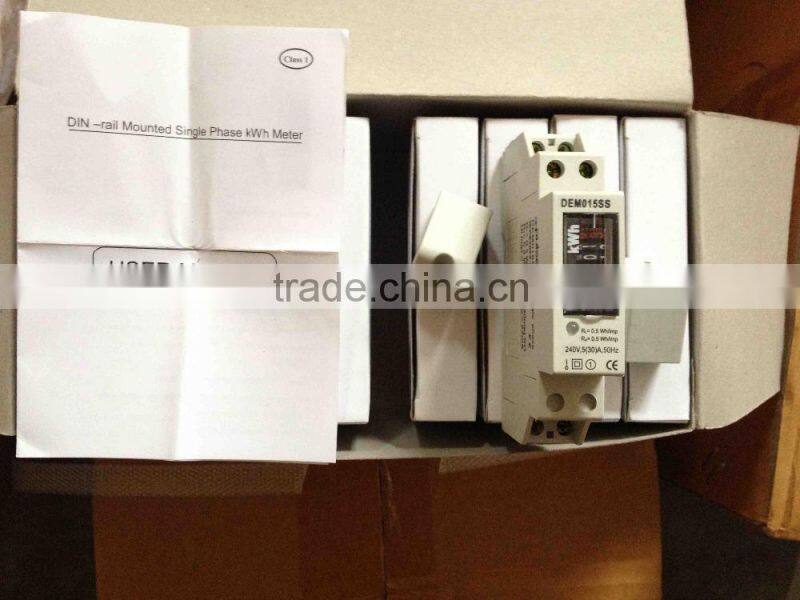 Single Phase DIN-rail Kilowatt Hour Energy Meter