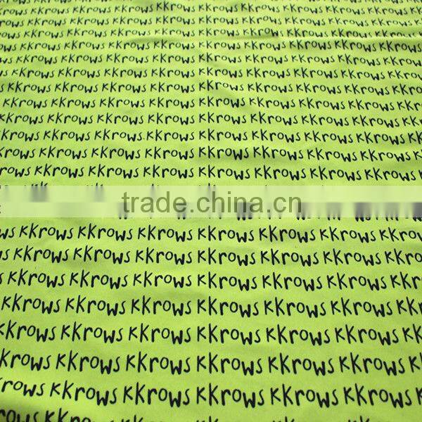China Supplier Wholesale Letter Printed Nylon Spandex Swimwear Fabric