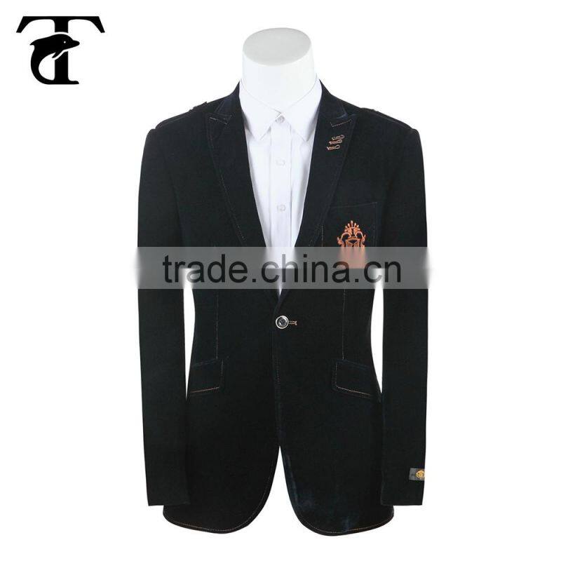Fashion style OEM service man suit logo design formal wear for man