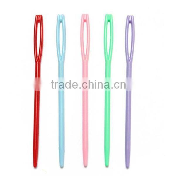 Colorful Plastic Hand Sewing And Knitting 7cm/9cm Needle For Kids/For Houseware