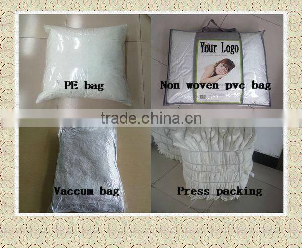 45X45CM 100% Cotton Washed White Goose Feather Cushion Pad