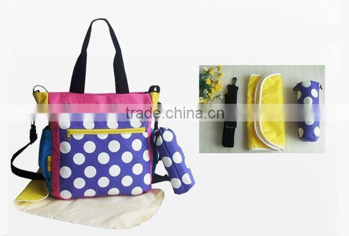 High quality functional polyester diaper bag