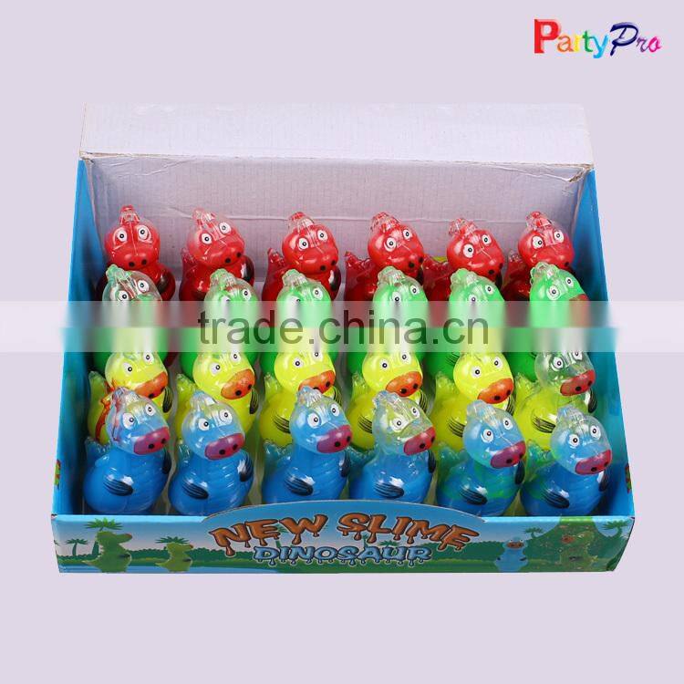Hot Selling Color Crazy Crystal Oil Slime and Putty Dinosaur Shape Baby Game Toy