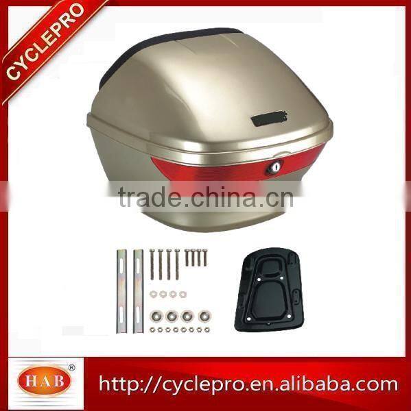 2016 hot sell OEM quality 35L PP Rear Luggage Box of Motorbike Motorcycle Tail Box wholesale Motorcycle Tail Box/ Tail Case/Bicy