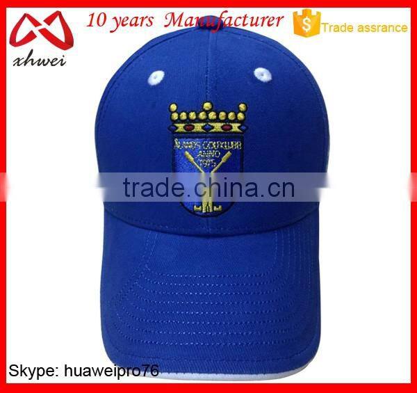 Variously Colors New Design No Logo Cotton 6 Panel Blank Golf Cap Custom