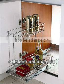 TKK kitchen metal side pull out basket
