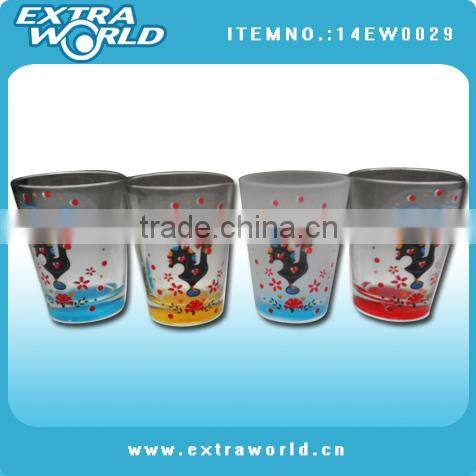 Colorful handpainted cheap shot glasses