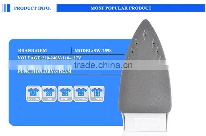 2015 cheapest electric iron with CE/GS/CB approval/home appliance/steam iron