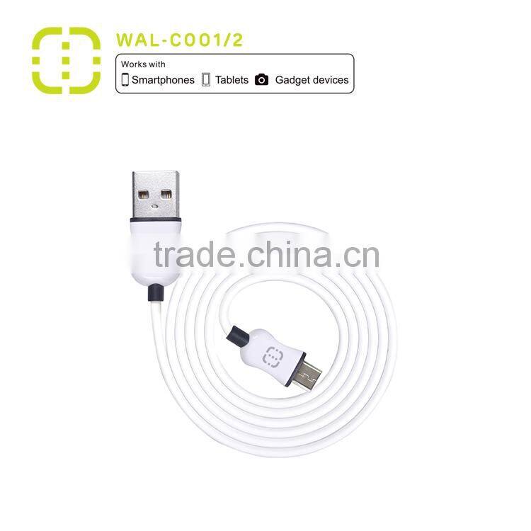 walnut 2.0 micro USB cable with ABS housing/ROHS passed