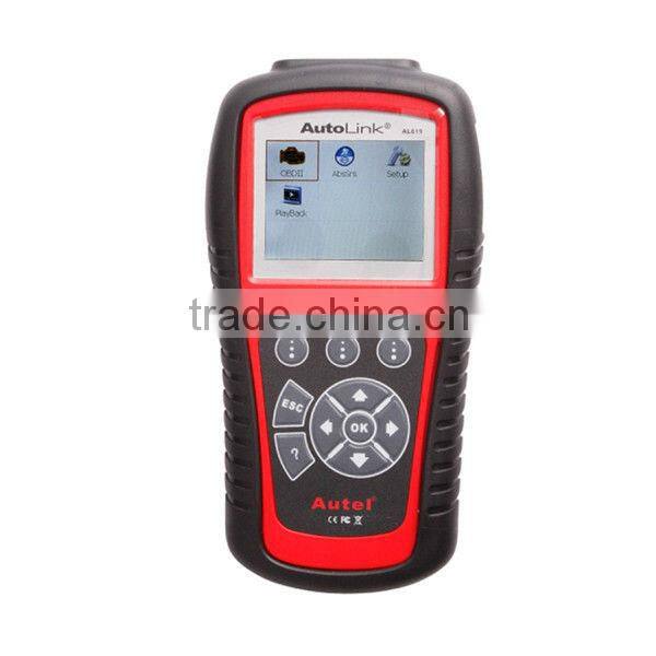 Original Autel Autolink AL619 ABS/SRS + CAN OBDII Diagnostic Scan Tool Turn off Check Engine Light clears codes resets monitors