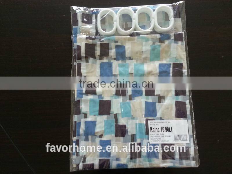 Wholesale Printed PVC Shower Curtain