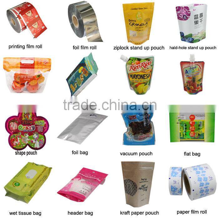 Custom Print food grade plastic film /food packaging plastic roll film