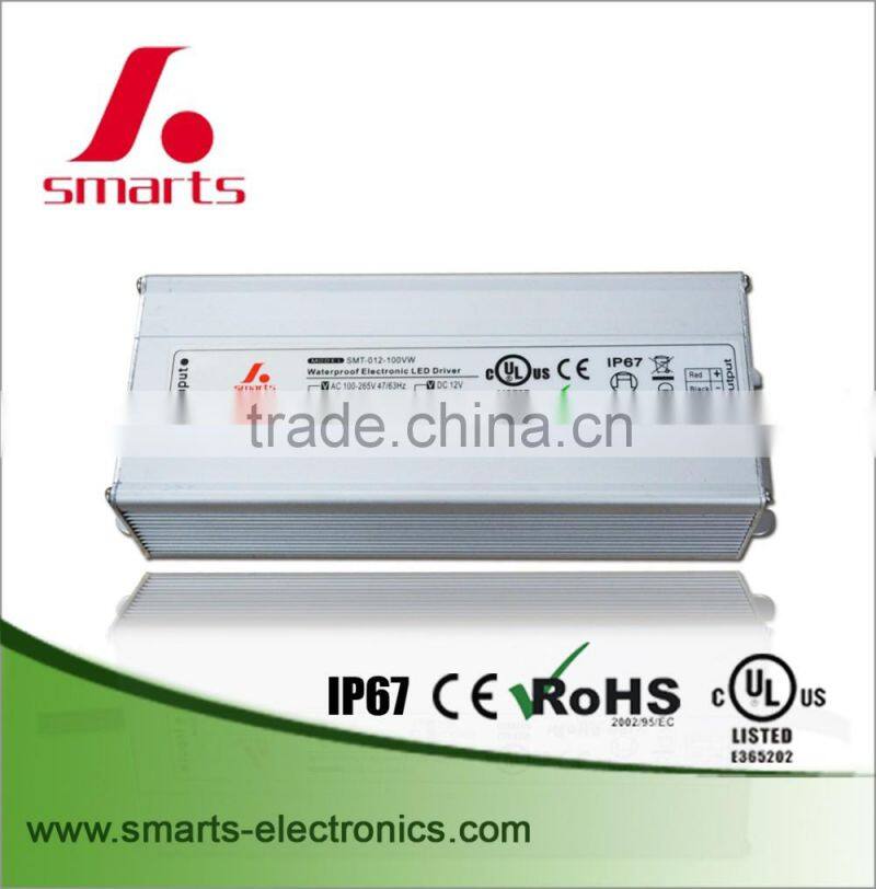 high power led drive 12v 100w led power supply with ce ul