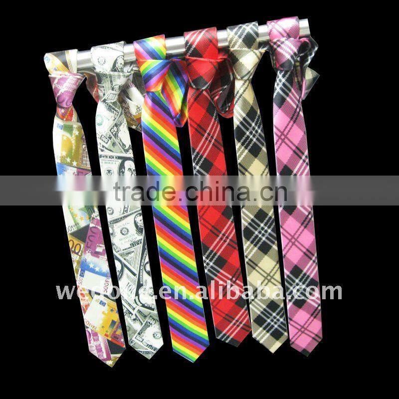 Popular unicolor tie colorful skinny tie