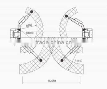 3200KG/4000KG lift capacity hydraulic launch car lift