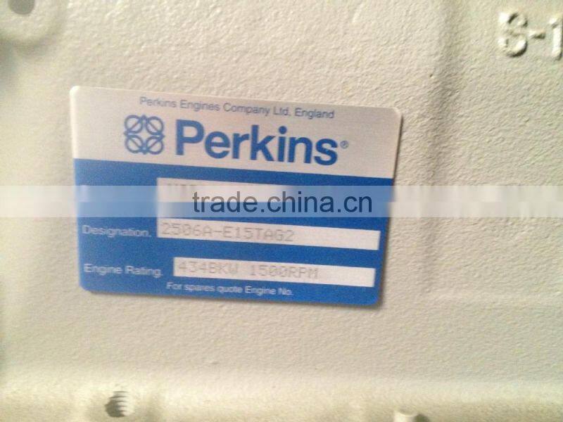 Factory sale 400Kw 2506A-E15TAG2 generator, powered by UK Perkin engine