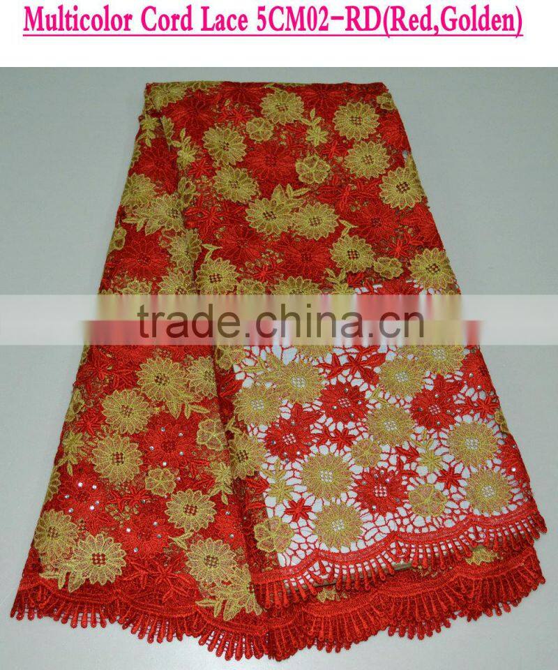 Fashion party lace embrodiery nigeria lace nigeria lace fabric guiopure lace fabric