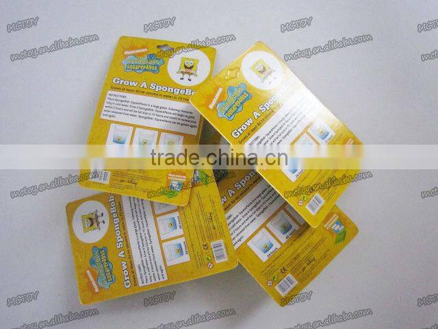 Factory supplier New Growing spongebob magic grow in water toys
