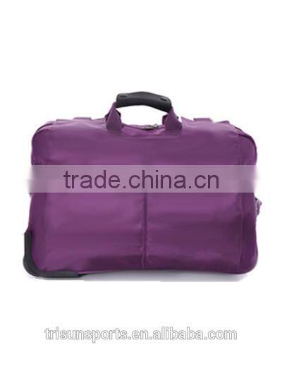 1680D polyester lightweight fashionable ladies' yoga trolley bag