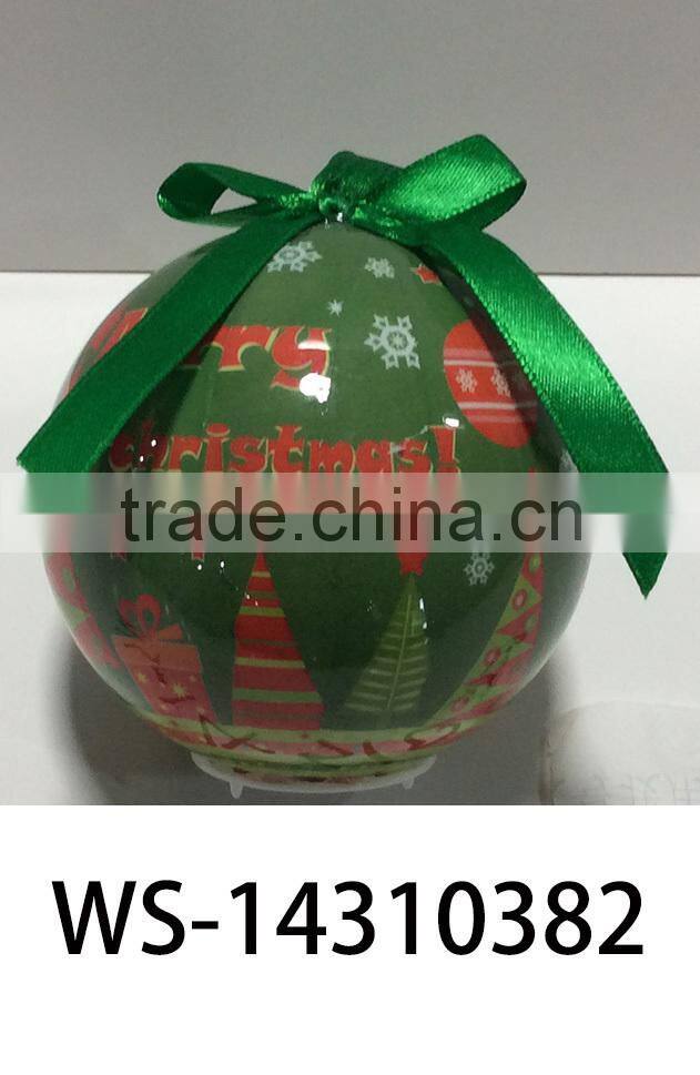 Holiday Ball Ornament - Christmas With Snowflake Design