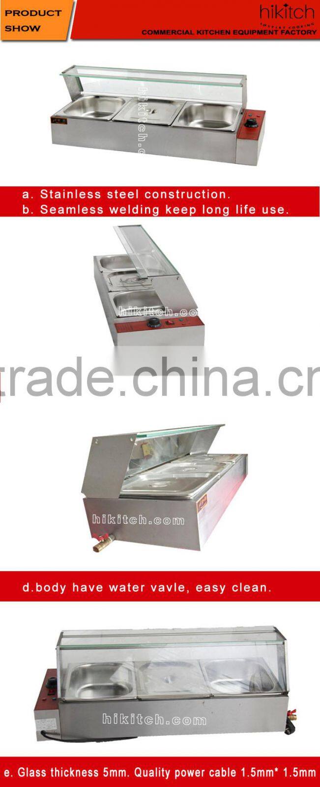 Kitchen equipment restaurant Electric 3 pans hot food warmer/warm serving dish.