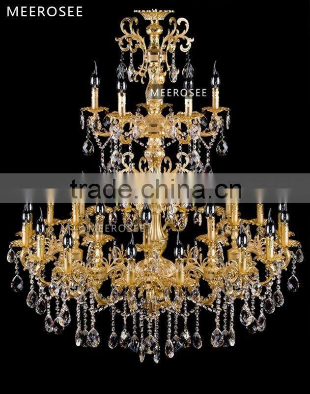 Big Hotel Gold Crystal Chandelier Lamp MD3134 L29