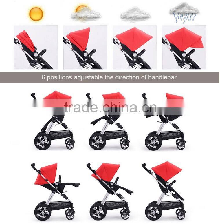 BS-56A 5 point safety belt luxury baby pram stroller china, double baby jogger made in china
