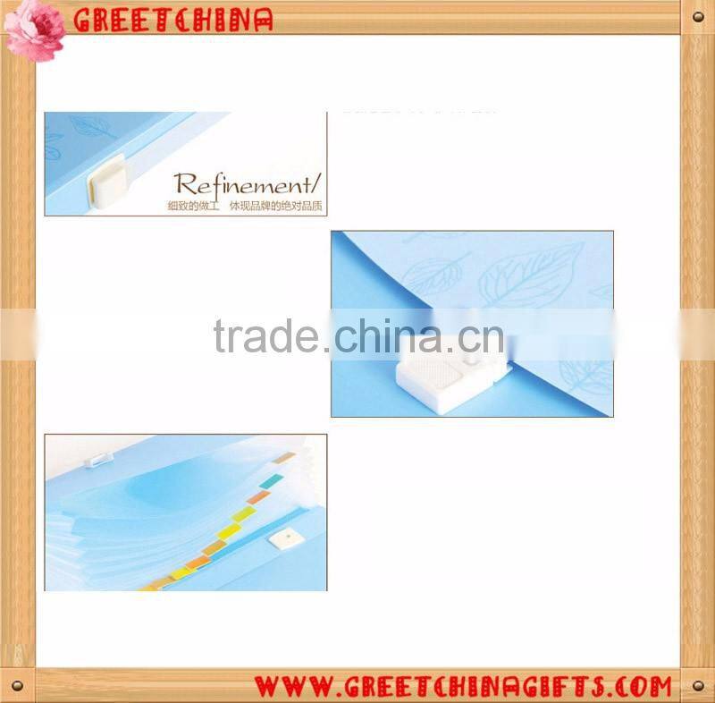 A4 Custom Candy Color Cute Multilayers Expanding File Folder With Handle