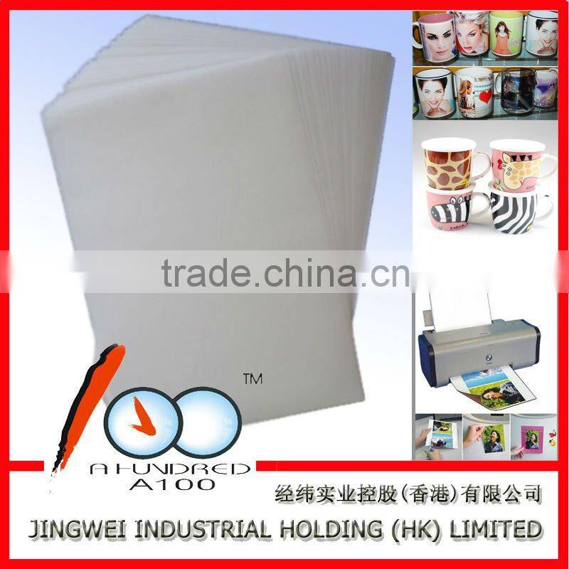 Hot sell A3 A4 Sublimation paper for mug, ceramic and 100% polyester t-shirt