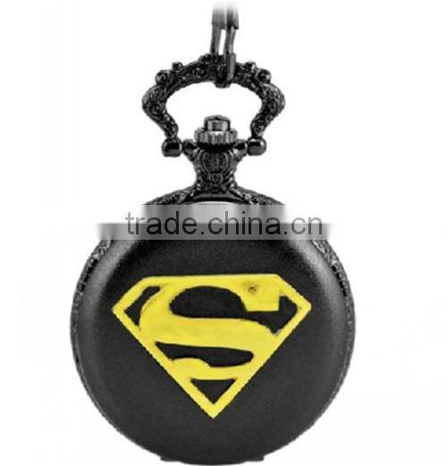 Wholesale analog quartz pocket watch supermen antique pocket watch from China