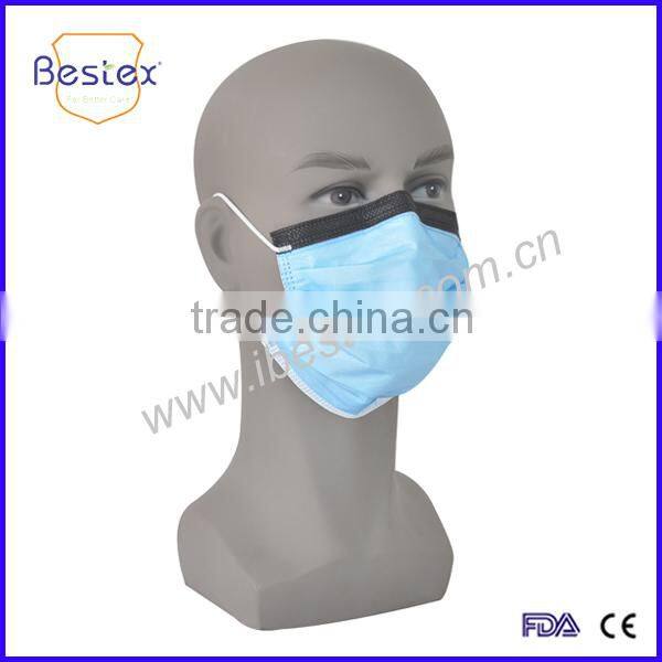 Disposable Earloop Face Mask With Shield for eye protection