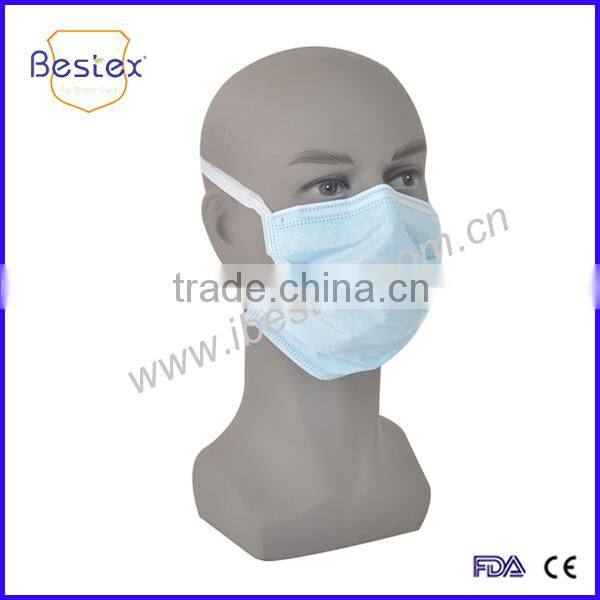 Disposable Earloop Face Mask With Shield for eye protection