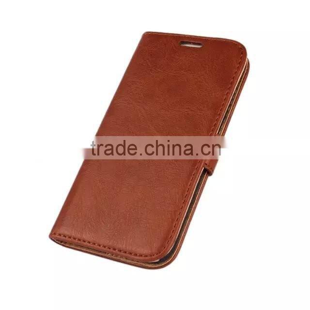 High selling retro filp leather case for samsung s6 edge