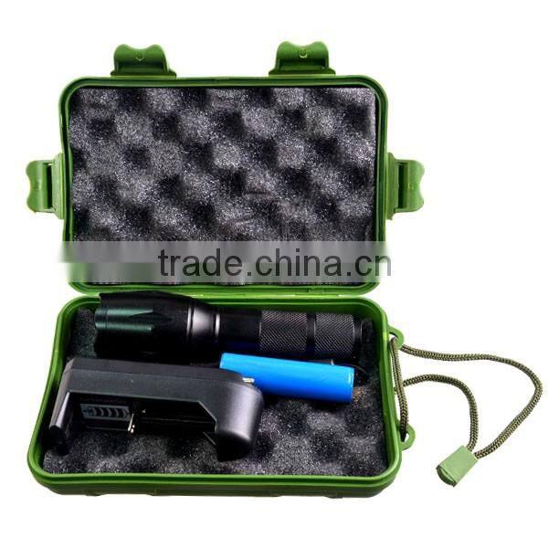 Glow In The Dark Button G700 Style LED Tactical Flashlight XM-L T6