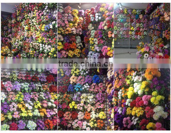 latest style 9 heads artificial flower plastic flower bouquet