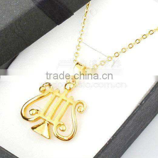 18k Gold plated and platina plated white gold necklace