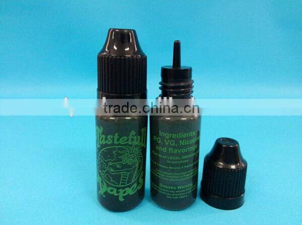 hot sale plastic e-liquid bottle with printing, plastic dropper bottle