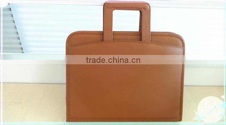 Most fashional leather manager folder,leather portfolio