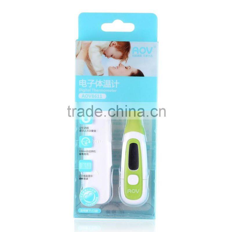 PVC Box holding digital thermometer
