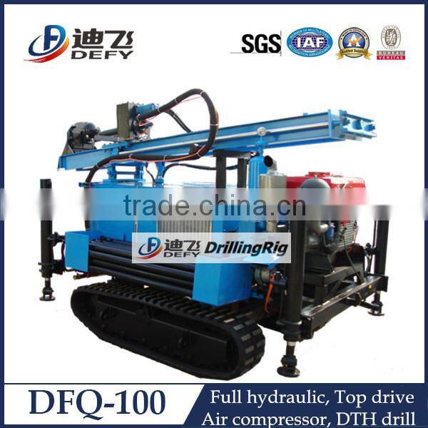 High Quality of DFQ-100 Rock Pneumatic Drilling Machine with Crawler