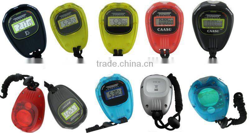 Cheap stopwatch Large LCD display waterproof split stopwatch