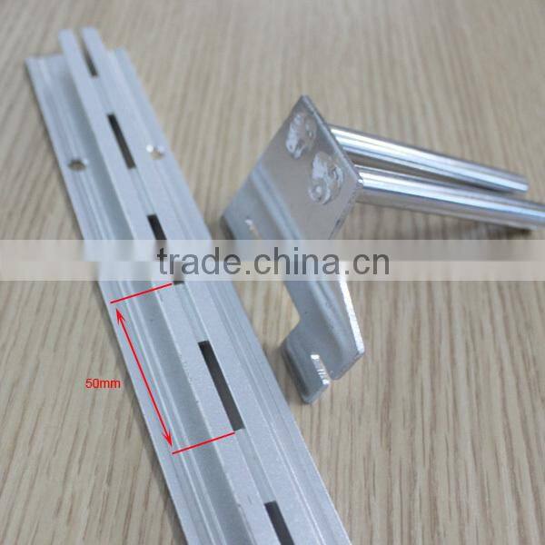 Wall Display Single Hole Slotted Aluminum Profile