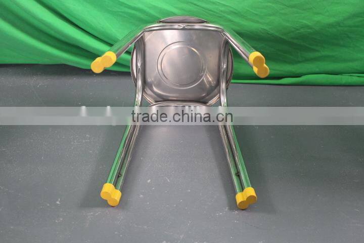 stainless steel metal stool fast food restaurant dining chair leisure stainless steel chair(YC024)