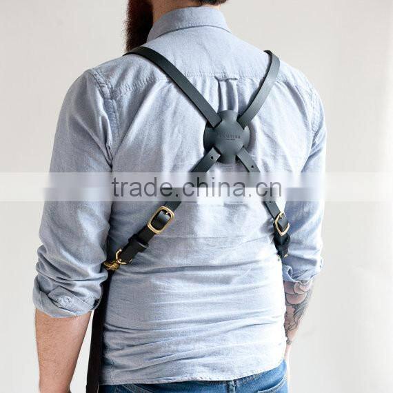 Duck Canvas Apron With Leather Strap